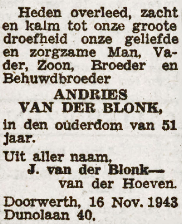 Andries van der Blonk
